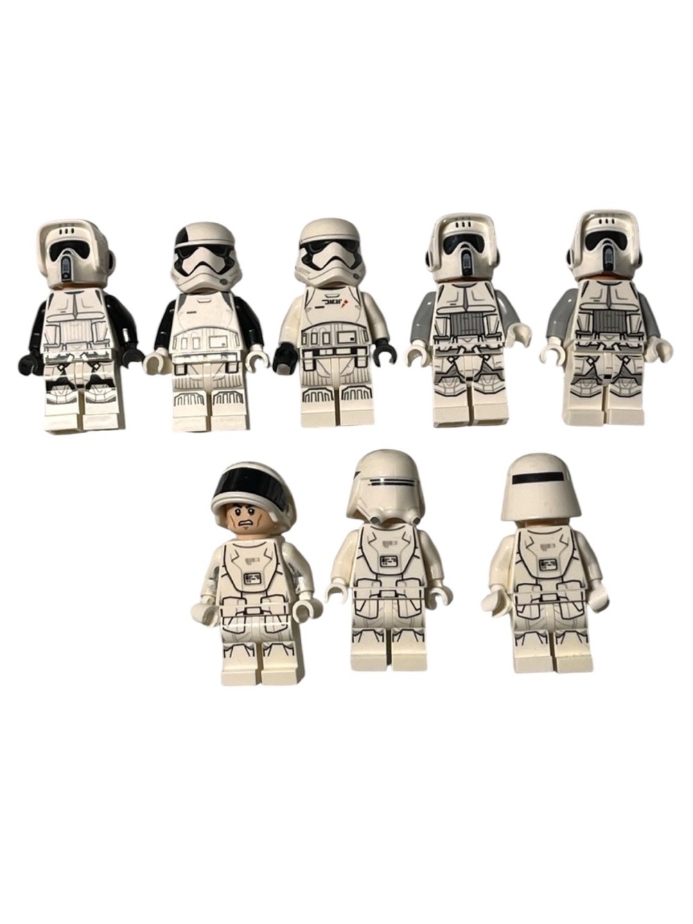 Lego White and Black Star Wars Trooper Minifigure Lot